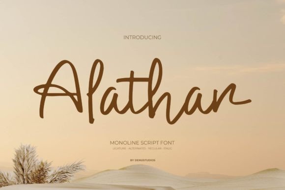 Alathar: A Refined Script Font for Digital Branding