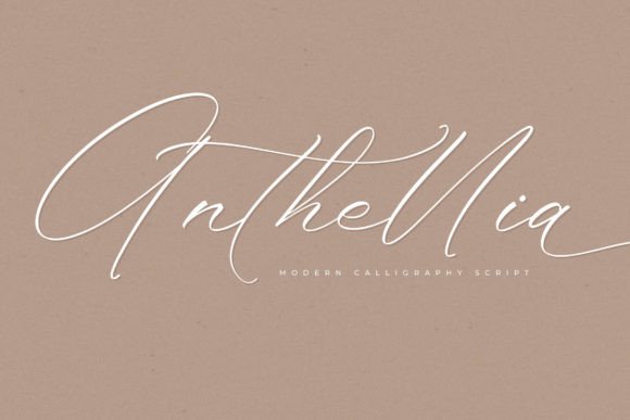 Anthellia: The Handwritten Font That Elevates Your Brand