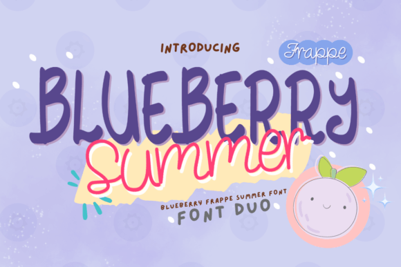 Blueberry Frappe Summer: The Typeface for Viral Campaigns