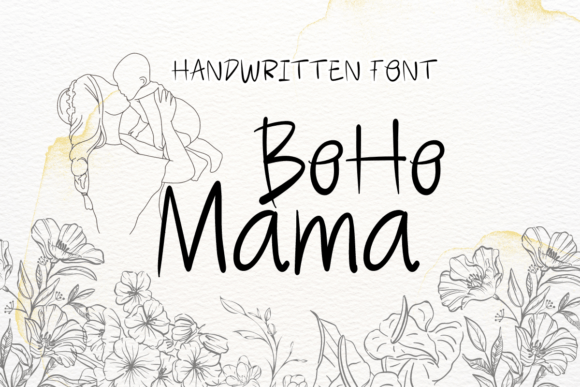 Boho Mama Font: A Designer's Take on Handwritten Branding