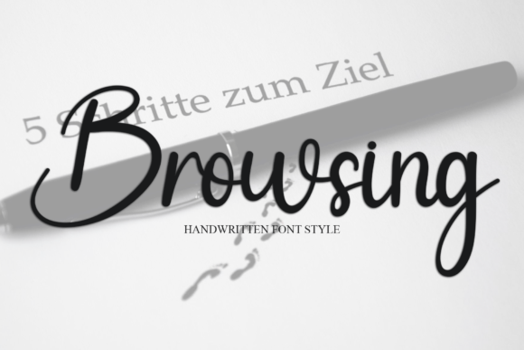 Browsing: A Playful Handwritten Font for Editorial Design