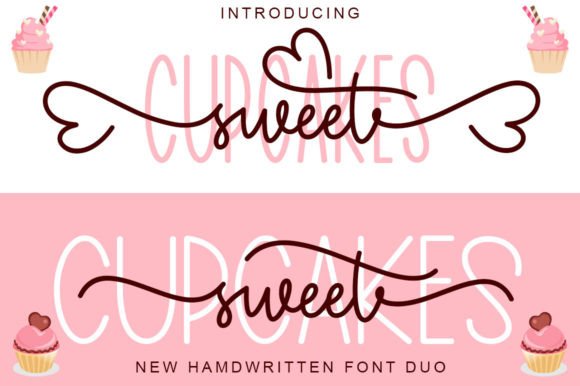 Cupcakes Sweet Duo: The Perfect Typeface for Your Brand