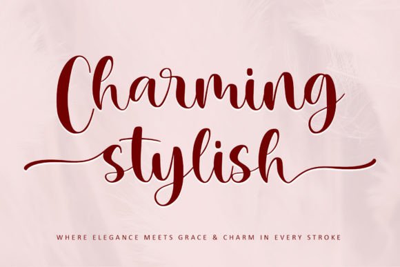 Elevate Web Design with the Charming Stylish Typeface