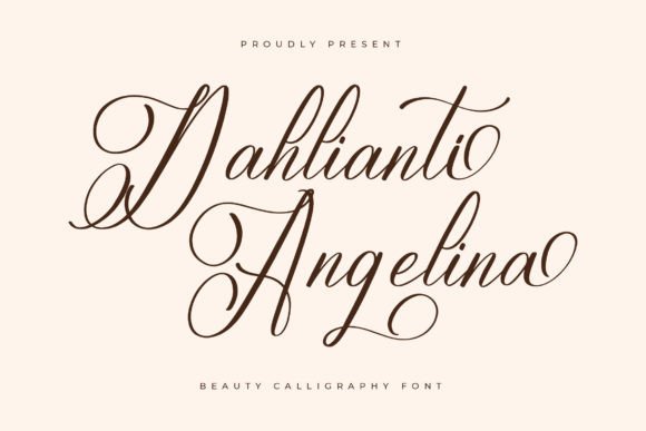 Elevate Your Brand with the Dahlianti Angelina Font