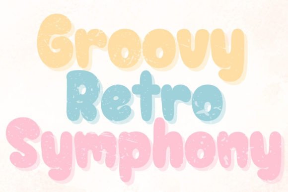 Groovy Retro Symphony: The Perfect Script Font for Crafters