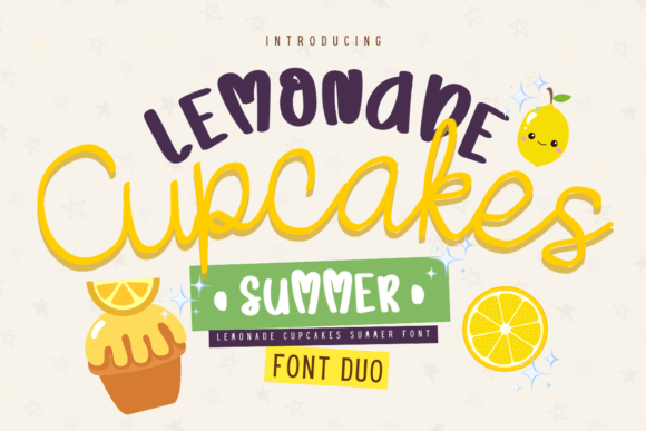 Lemonade Cupcakes Summer Font Review for Campaigns
