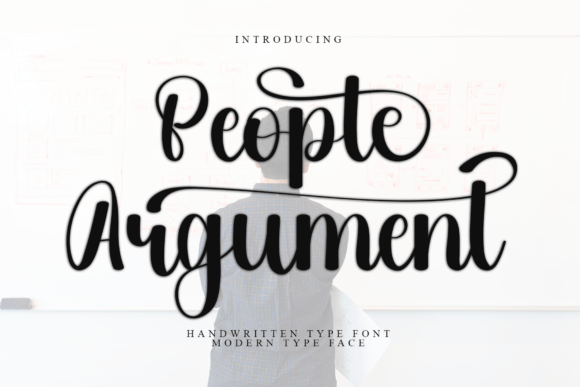 People Argument: The Handwritten Font That Elevates Your Brand