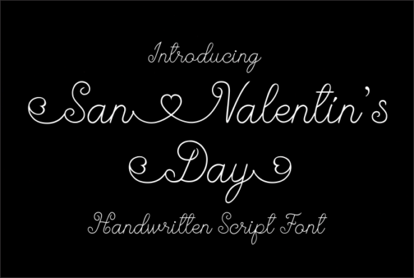 San Valentin s Day Typeface for Romantic Editorial Design