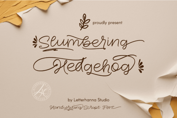 Slumbering Hedgehog: A Cozy Script Font for Editorial Design