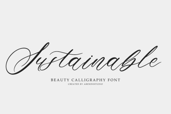 Sustainable Font: Elevating Brand Identity with Elegant Script