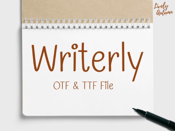 Writerly: A Handwritten Font for Warm Editorial Design